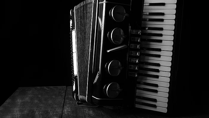 Schwarzes Akkordeon