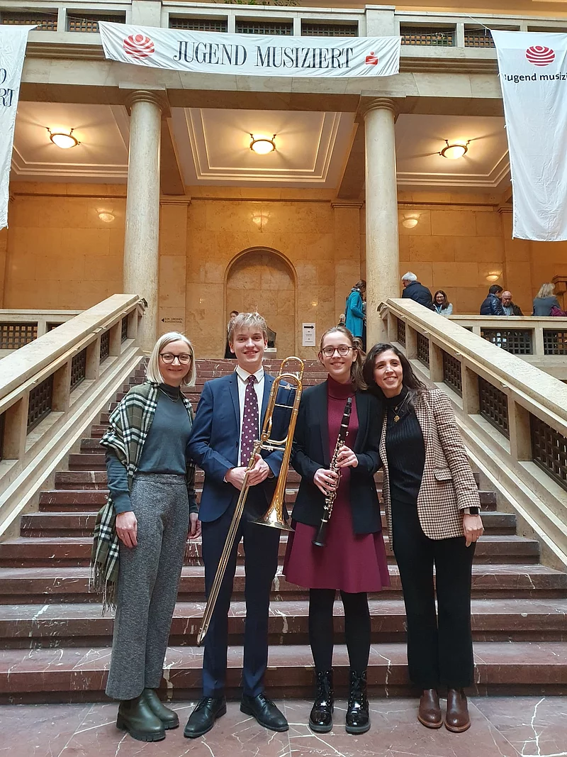 Birgit Oblasser, Emil Zoelch, Laura Holmer und Flavia Feudi 